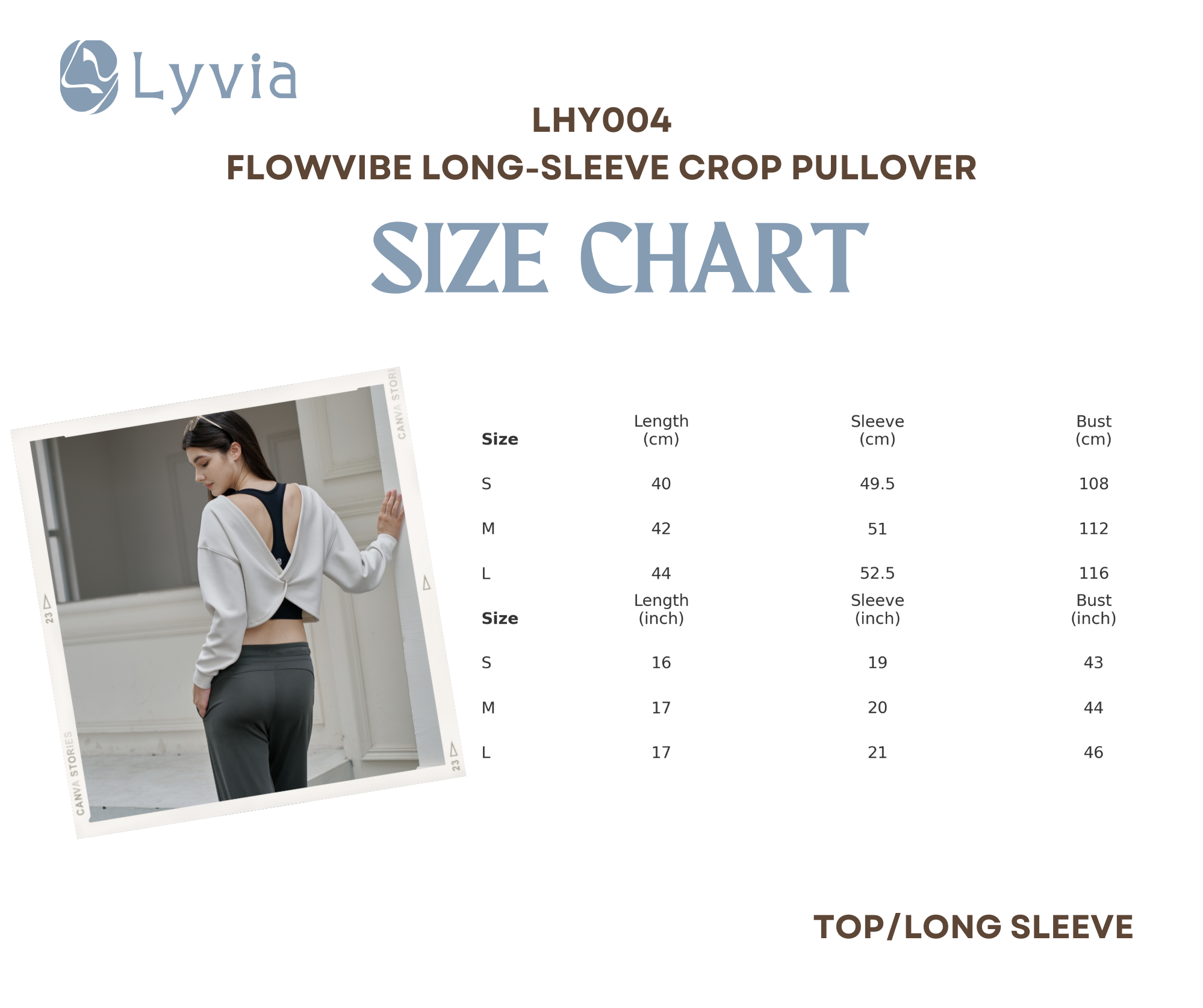 Image of FlowVibe Long-Sleeve Crop Pullover - LHY004